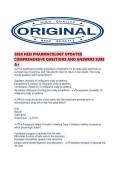 2026 HESI PHARMACOLOGY UPDATED COMPREHENSIVE QUESTIONS AND ANSWERS