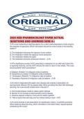 2026 HESI PHARMACOLOGY PAPER ACTUAL QUESTIONS AND ANSWERS SURE A&period;pdf
