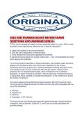 2026 HESI PHARMACOLOGY REVIEW EXAMS QUESTIONS AND ANSWERS SURE A&period;pdf