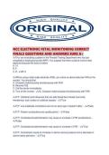 NCC ELECTRONIC FETAL MONITORING CORRECT FINALS QUESTIONS AND ANSWERS SURE A&period;pdf