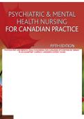 PSYCHIATRIC AND MENTAL HEALTH NURSING FOR CANADIAN 5TH EDITION BY WENDY PLUS EXAMPREP CORRECT ANSWERS EXPERT GUIDE&period;&NewLine;