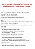 Lord of the Flies Chapters 1-6 Test Questions and Verified Solutions &ndash; Latest Updated 2026&sol;2027 