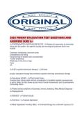 2026 PMHNP EVALUATION TEST QUESTIONS AND ANSWERS SURE A&period;pdf