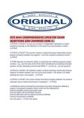 ISYE 6644 COMPREHENSIVE UPDATED EXAM QUESTIONS AND ANSWERS SURE A&period;pdf