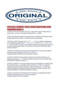 ISYE 6644 CORRECT FINAL EXAM QUESTIONS AND ANSWERS SURE A&period;pd