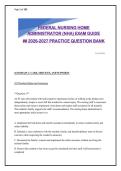 NHA NAB 2026-2027 Practice Exam&colon; Domain 1&comma; 3&comma; 4 Questions & Rationales &lpar;CARE&comma; QAPI&comma; Leadership&rpar;