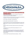 ISYE 6644 STUDYS ACTUAL EXAM QUESTIONS AND ANSWERS SURE A&period;pdf