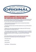 2026 ATI COMMUNITY HEALTH EVALUATION TEST QUESTIONS AND ANSWERS SURE A&period;pdf