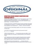 EFMB FINAL EXAM CORRECT QUESTIONS AND ANSWERS SURE A&period;pdf