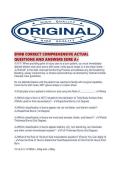 EFMB CORRECT COMPREHENSIVE ACTUAL QUESTIONS AND ANSWERS SURE A&period;pdf