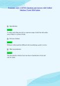 Economics AQA A LEVEL Questions and Answers with Verified&NewLine;Solutions &vert; Latest 2026 Update