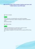 AQA A-level Economics &lpar;Microeconomics&rpar; Questions and Answers with&NewLine;Verified Solutions &vert; Latest 2026 Update