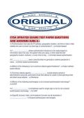 CYSA UPDATED EXAMS TEST PAPER QUESTIONS AND ANSWERS SURE A&period;pdf