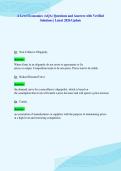 A Level Economics &lpar;AQA&rpar; Questions and Answers with Verified&NewLine;Solutions &vert; Latest 2026 Update