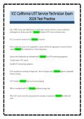 ICC California UST Service Technician Exam&NewLine;2026 Test Practice 