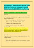 NYC Supervisor I &lpar;Social Services&rpar; Exam 2026 Study &NewLine;Guide &vert; Verified Practice Questions&comma; Answers & &NewLine;Detailed Rationales &vert; DCAS Civil Service Test Prep