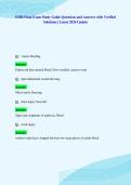 EMR Final Exam Study Guide Questions and Answers with Verified&NewLine;Solutions &vert; Latest 2026 Update