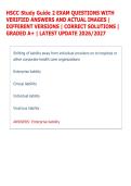 HSCC Study Guide 2 EXAM QUESTIONS WITH &NewLine;VERIFIED ANSWERS AND ACTUAL IMAGES &vert; &NewLine;DIFFERENT VERSIONS &vert; CORRECT SOLUTIONS &vert; &NewLine;GRADED A&plus; &vert; LATEST UPDATE 2026&sol;2027