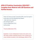 APEA 3P Predictor Examination 2026&sol;2027 &ndash; &NewLine;Complete Exam Material with 200 Questions and &NewLine;Verified Answers 