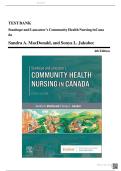 Test Bank - Stanhope and Lancasters Community Health Nursing in Canada&comma; 4th Edition &lpar;MacDonald&comma; 2022&rpar;&comma; Chapter 1-18 &vert; All Chapters