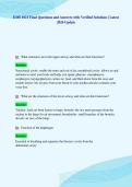 EMS 1021 Final Questions and Answers with Verified Solutions &vert; Latest&NewLine;2026 Update