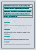 WGU D017 School Law Exam  Questions  &vert; High-Yield &NewLine; Questions&comma; Detailed Rationales & Comprehensive &NewLine;Study Guide &vert; Graded A&plus;&comma; Reviewed and well Updated &vert;&NewLine; Verified Correct Answers &comma;Newest Version & Latest &NewLine;Exam &vert; &Tab;Just Released &excl;&excl;&excl;&excl;&excl;&NewLine;
