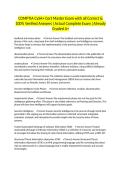 CySa&plus; Exam Questions with All Correct & 100&percnt; Verified Answers &vert;Latest Version &vert;Already Graded A&plus;
