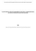 VATI PN MENTAL HEALTH ASSESSMENT EXAM AND A&plus; PAPER RESOURCE&NewLine;ACCURATE ITEMS DETAILED EXPLANATIONS