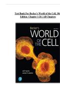 TEST BANK FOR Becker's World of the Cell 10th Edition by Jeff Hardin ISBN&colon;978-0135259498 ALL CHAPTERS COVERED YOUR ULTIMATE GUIDE 100&percnt; VERIFIED A&plus; GRADE ASSURED&excl;&excl;&excl;&excl;&excl; NEW LATEST UPDATE&excl;&excl;&excl;&excl;&excl;&excl;