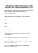 Dell Client Foundations Study Guide 2026 &NewLine;Questions with Correct Answers 100&percnt; Pass 