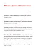 BPOC Exam 4 Questions And Correct Verified Answers