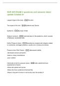 NUR 205 EXAM 2 questions and answers latest&NewLine;update Graded A&plus;&NewLine;Largest Organ of the body - The Skin&NewLine;Two layers of the skin - Epidermis and Dermis&NewLine;Epidermis - top layer of skin&NewLine;Stratum Corneum - Outermost layer of the epidermis&comma; which consists&NewLine;of flatt
