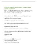 NUR 205 exam 2 questions and answers latest&NewLine;update Graded A&plus;&NewLine;Culture - A pattern of shared beliefs&comma; attitudes&comma; self definitions&comma; norms&comma;&NewLine;roles&comma; and values that can occur among those who speak a particular&NewLine;language or live in a defined geographic region