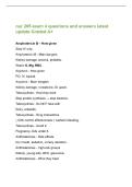 nur 205 exam 4 questions and answers latest&NewLine;update Graded A&plus;&NewLine;Amphotericin B &ndash; How given&NewLine;Slow IV only&period;&NewLine;Amphotericin B - Main dangers&NewLine;Kidney damage&comma; anemia&comma; phlebitis&period;&NewLine;Watch K&comma; Mg&comma; RBC&period;&NewLine;Acyclovir - How given&NewLine;PO&comma; IV&comma; topical&period;&NewLine;Acyclovir - Main danger