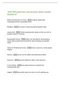 NUR 205 questions and answers latest update&NewLine;Graded A&plus;&NewLine;Modes of transmission of Value - modeling&comma; laissez-faire&comma;&NewLine;rewarding&sol;punishing&comma; responsible choice&NewLine;Modeling - the process of observing what is high&sol;low value&NewLine;Laissez-faire - Child