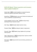 NUR 205 Week 1 Exam questions and answers&NewLine;latest update Graded A&plus;&NewLine;Mental Health - Successful adaptation to internal and external&NewLine;stressors with behaviors appropriate to age and culture&NewLine;Mental Illness - Maladaptive responses to stressors that interfere