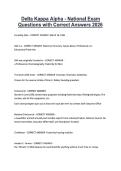 Delta Kappa Alpha - National Exam Questions with Correct Answers 2026