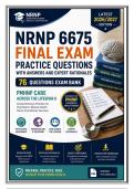 NRNP 6675 Final Exam Practice Questions with Answers and Expert Rationales Latest &NewLine;2026&sol;2027 Edition &vert; PMHNP Care Across the Lifespan II &vert; 76 Questions Exam Bank 