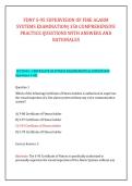 FDNY S-95 SUPERVISION OF FIRE ALARM &NewLine;SYSTEMS EXAMINATION&vert; 350 COMPREHENSIVE &NewLine;PRACTICE QUESTIONS WITH ANSWERS AND &NewLine;RATIONALES