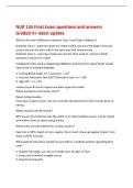 NUR 155 Final Exam questions and answers&NewLine;Graded A&plus; latest update&NewLine;What is the main difference between Type I and Type II diabetes&quest;&NewLine;Diabetes Type I - pancreas does not make insulin&comma; because the body's immune&NewLine;system attacks the islet cells in the 