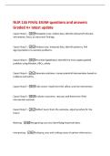 NUR 155 FINAL EXAM questions and answers&NewLine;Graded A&plus; latest update&NewLine;Caputi Step 1 -Recognize cues&colon; collect data&comma; identify relevant&sol;irrelevant&NewLine;information&comma; focus on abnormal findings&period;&NewLine;Caputi Step 2 -Analyze cues&colon; interpret data&comma; identify patterns&comma; link&NewLine;s
