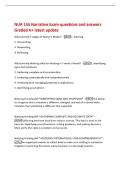 NUR 155 Narrative Exam questions and answers&NewLine;Graded A&plus; latest update&NewLine;What are the 4 stages of Tanner's Model&quest; -1&period; Noticing&NewLine;2&period; Interpreting&NewLine;3&period; Responding&NewLine;4&period; Reflecting&NewLine;What are the thinking skills for Noticing in Tanner's Model&quest; -1&period; Ide