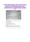 ATI RN Pharmacology 2023 Proctored Exam &NewLine;with NGN&sol; with Questions and correct &NewLine;verified answers&period; Guaranteed pass &sol;Graded &NewLine;A&plus; &NewLine;&NewLine;&NewLine;&NewLine;