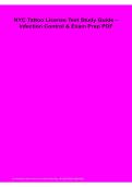 NYC Tattoo License Study Guide PDF 2026&sol;2027 &vert; Infection Control&comma; Safety&comma; Sanitation & Licensing Exam Review