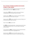 Nur 172 Exam 2 Hondros questions and answers&NewLine;Graded A&plus; latest update&NewLine;patient admitted with transmission-based precautions what is the minimum PPI&NewLine;needed to be worn in this room&quest; -Gloves and Gown&NewLine;isotonic solution -A solution in which the concentration