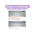 ATI RN Pharmacology 2023 Proctored Exam &NewLine;with NGN&sol; with Questions and correct verified &NewLine;answers&period; Guaranteed pass &sol;Graded A&plus;
