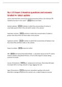 Nur 172 Exam 2 Hondros questions and answers&NewLine;Graded A&plus; latest update&NewLine;patient admitted with transmission-based precautions what is the minimum PPI&NewLine;needed to be worn in this room&quest; -Gloves and Gown&NewLine;isotonic solution -A solution in which the concentration