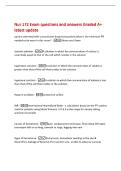 Nur 172 Exam questions and answers Graded A&plus;&NewLine;latest update&NewLine;patient admitted with transmission-based precautions what is the minimum PPI&NewLine;needed to be worn in this room&quest; -Gloves and Gown&NewLine;isotonic solution -A solution in which the concentration of solute