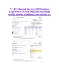 ATI RN Maternal Newborn 2023 Proctored &NewLine;Exam with NGN&sol; with Questions and correct &NewLine;verified answers&period; Guaranteed pass &sol;Graded A&plus;