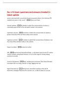 Nur 172 Exam questions and answers Graded A&plus;&NewLine;latest update&NewLine;patient admitted with transmission-based precautions what is the minimum PPI&NewLine;needed to be worn in this room&quest; -Gloves and Gown&NewLine;isotonic solution -A solution in which the concentration of solute